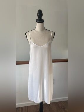 Vince White V-neck Slip Dress